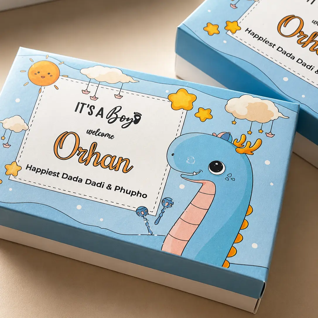 Blue Baby Welcome Sweet Box thumbnail 2