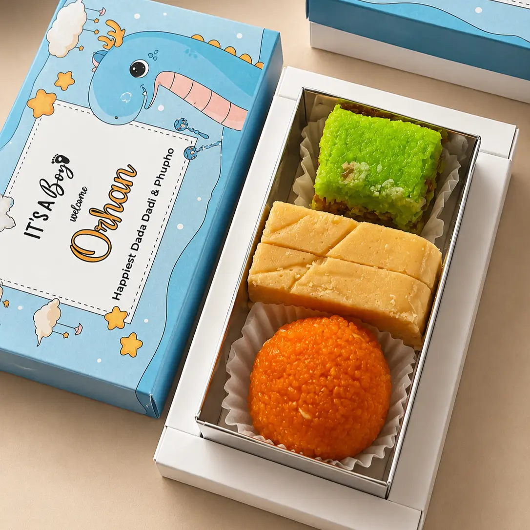 Blue Baby Welcome Sweet Box thumbnail 3