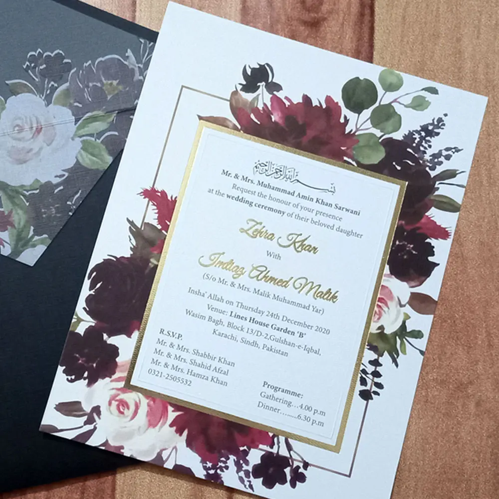 Floral Frame Creative Card thumbnail 3