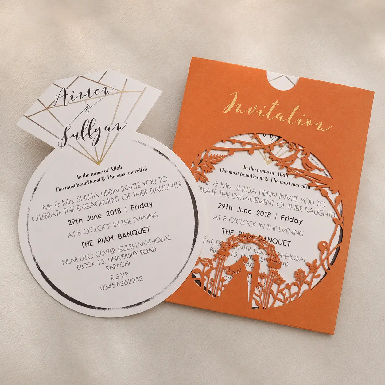 Ring Insert Engagement Card
