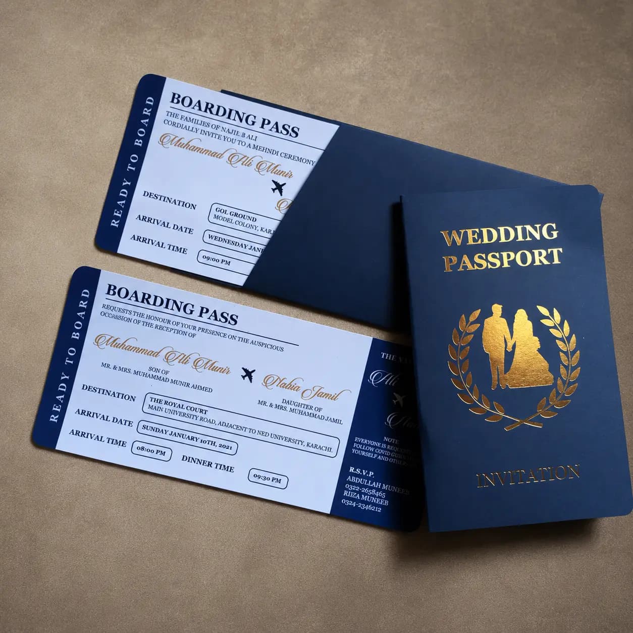 Wedding Passport Creative Card